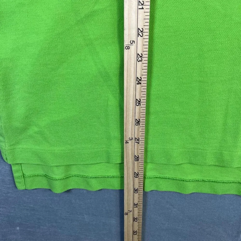 Vintage Polo Ralph Lauren Polo Shirt Mens XL Green Pink Pony Short Sleeve 90s